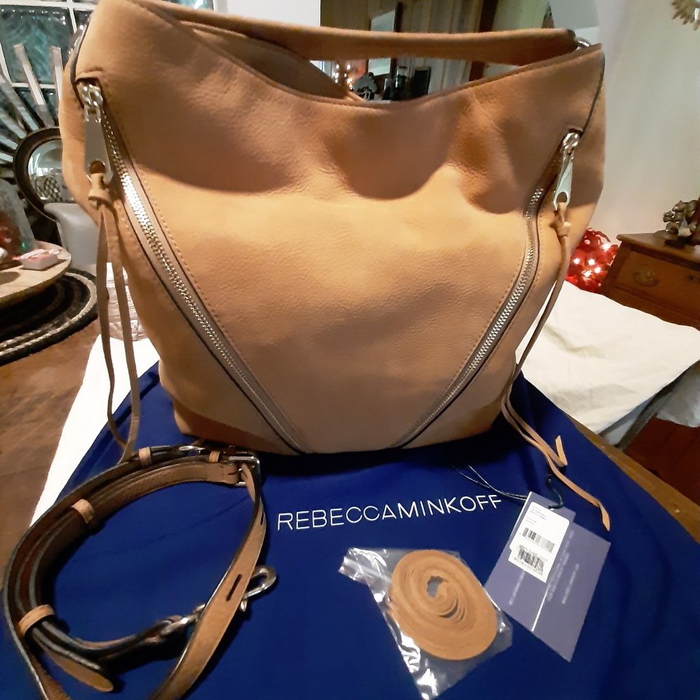 Rebecca Minkoff Moto Hobo Nubuck Leather Bag
